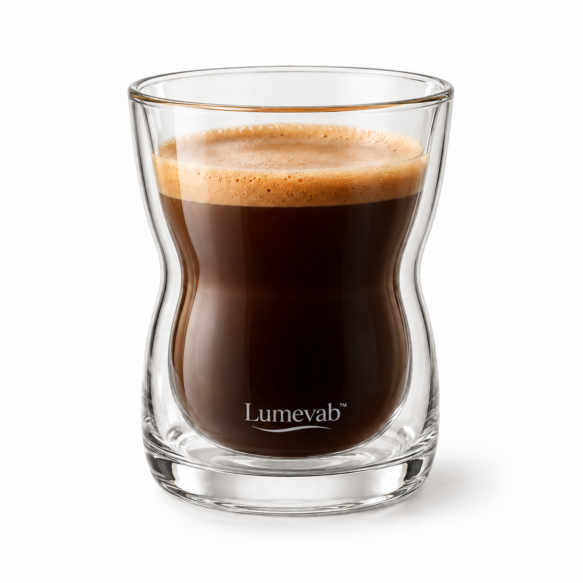 Lumevab™ Sculpted Glass Coffee Cup