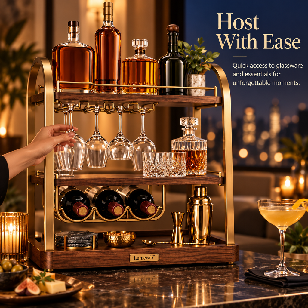 Lumevab™ Modular Home Bar Storage Rack