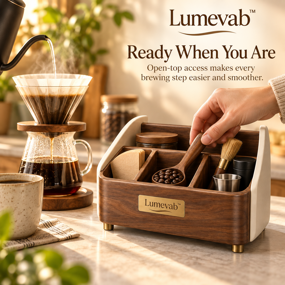 Lumevab™ Coffee Tool Organizer Box