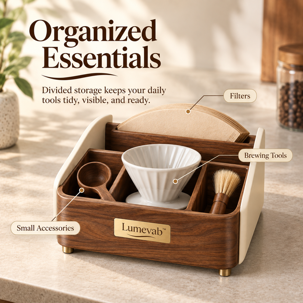 Lumevab™ Coffee Tool Organizer Box
