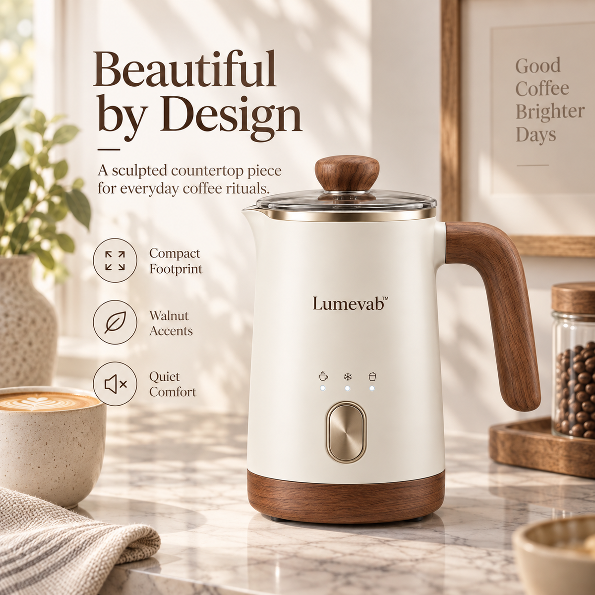 Lumevab™ Electric Milk Frother