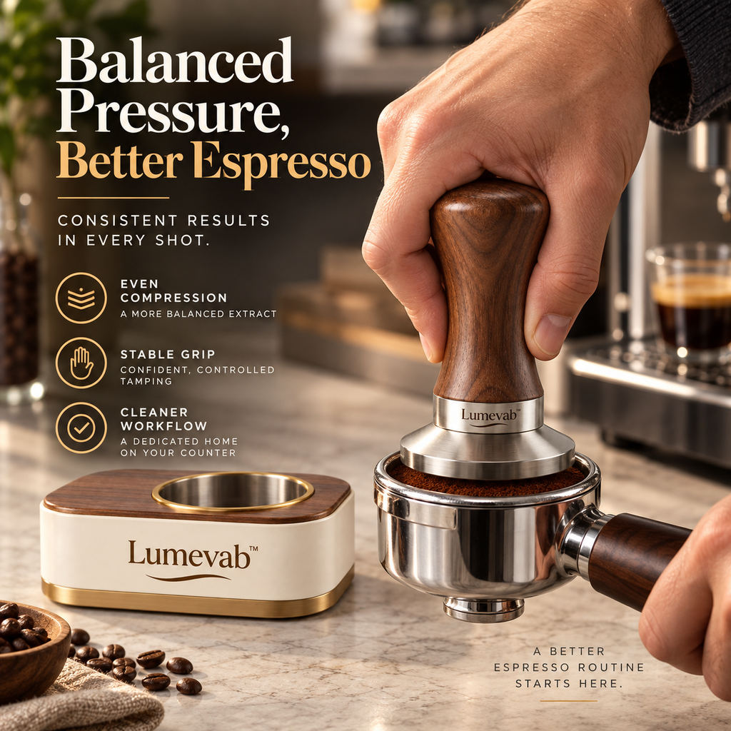 Lumevab™ Wooden Base Coffee Tamper