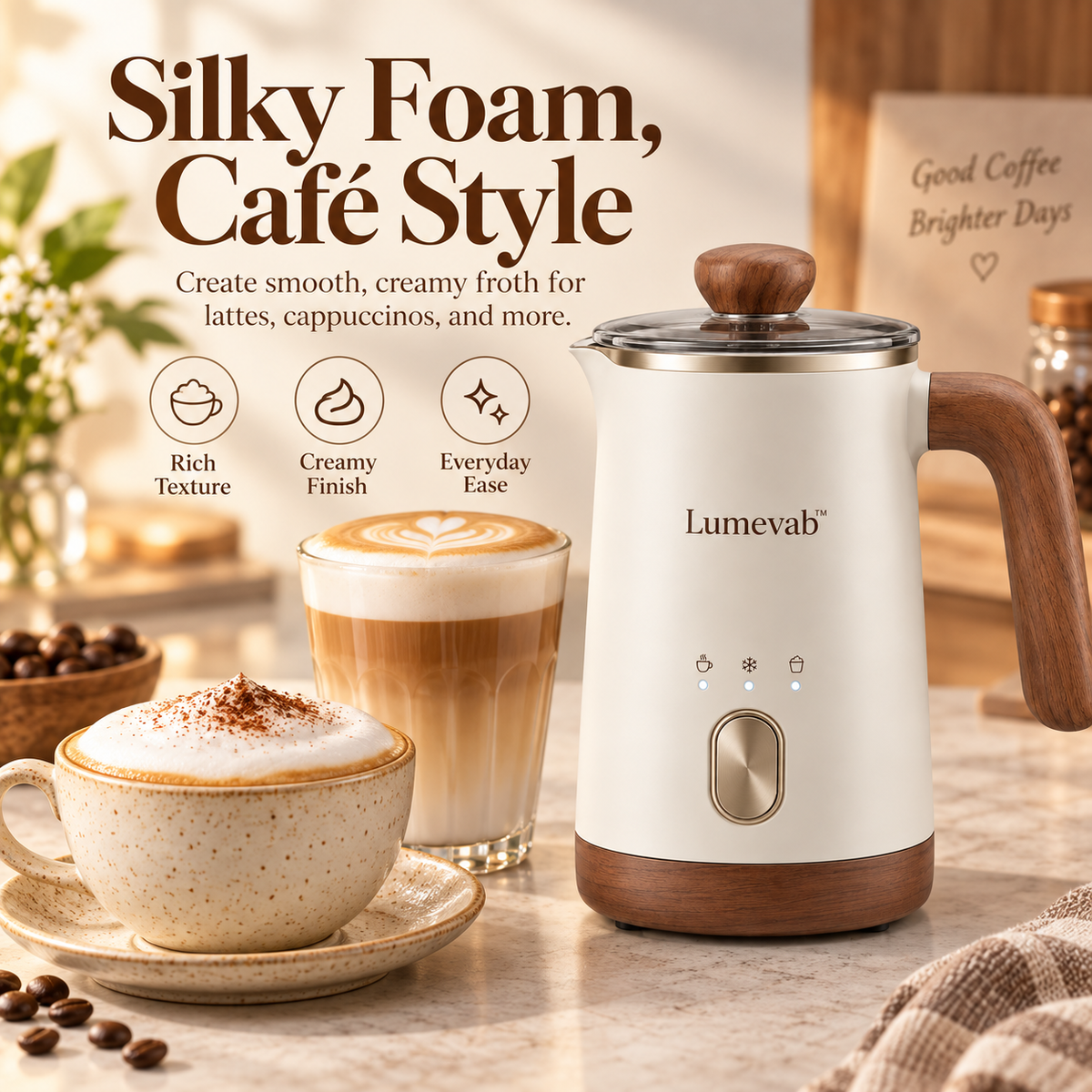 Lumevab™ Electric Milk Frother
