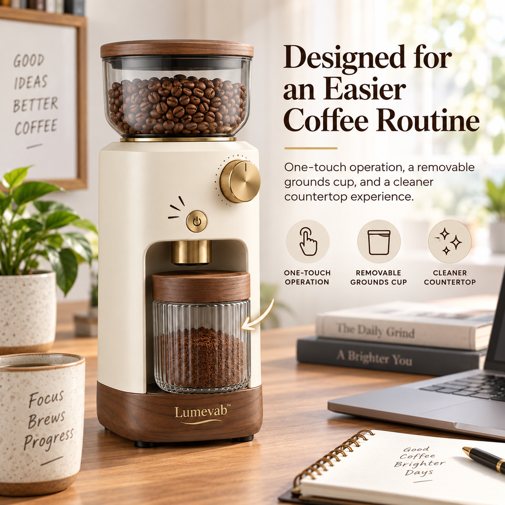 Lumevab™ Sculptural Electric Coffee Grinder