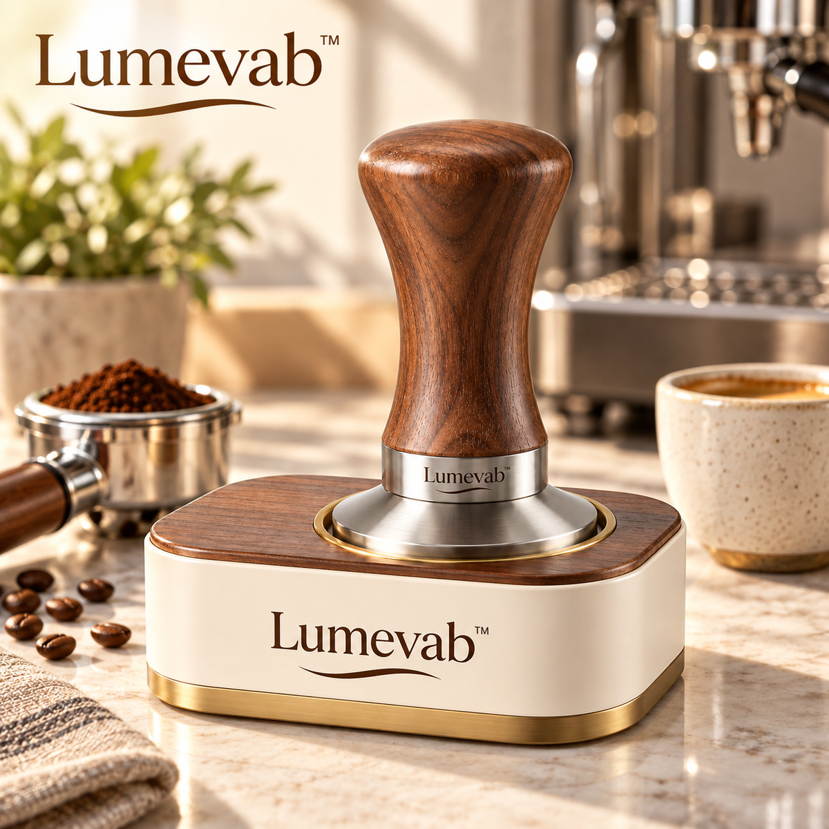 Lumevab™ Wooden Base Coffee Tamper