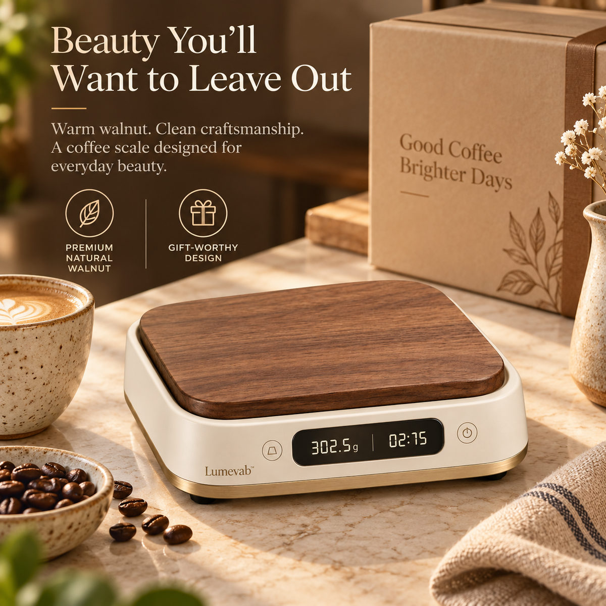 Lumevab™ Artisan Coffee Scale