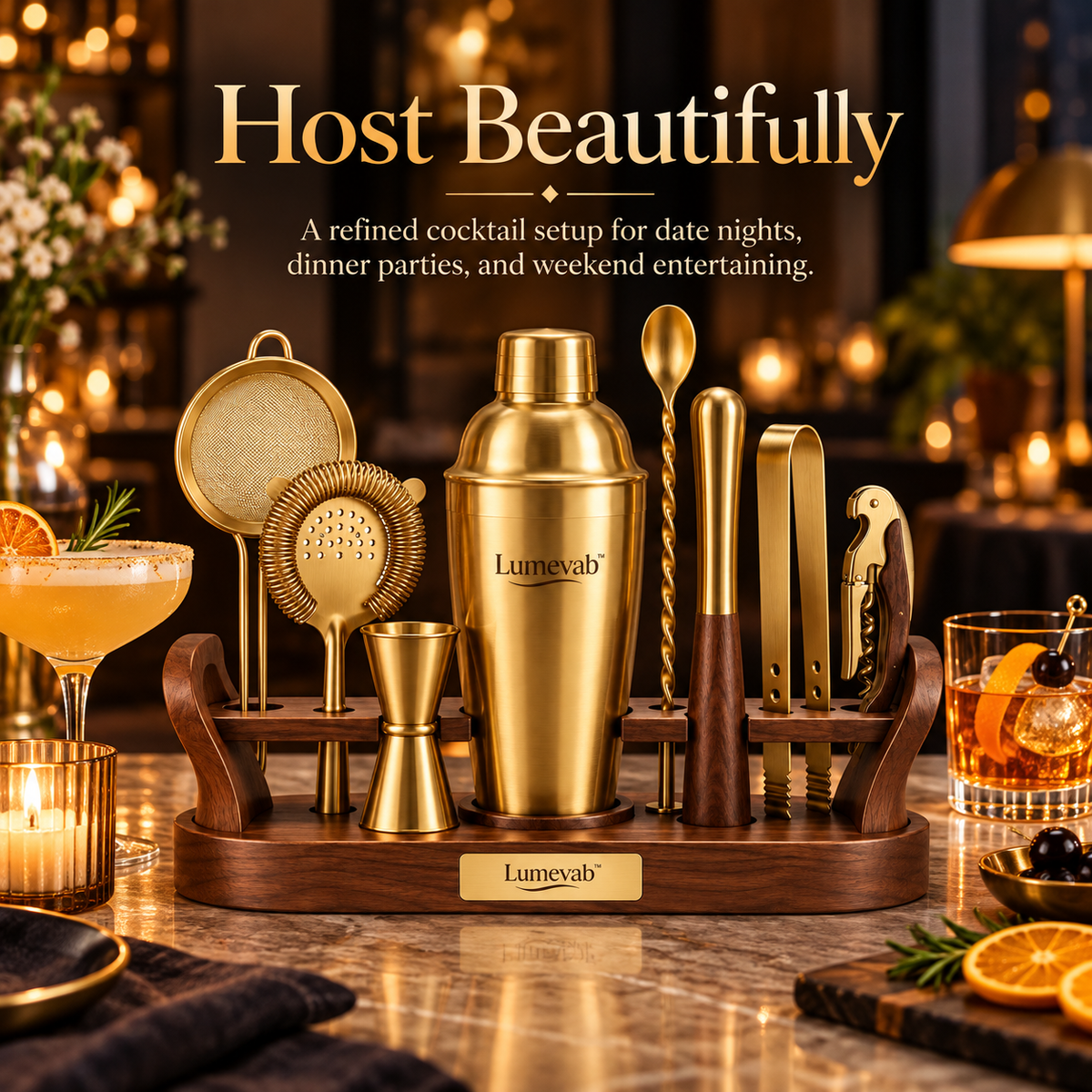 Lumevab™ Premium Cocktail Tool Set