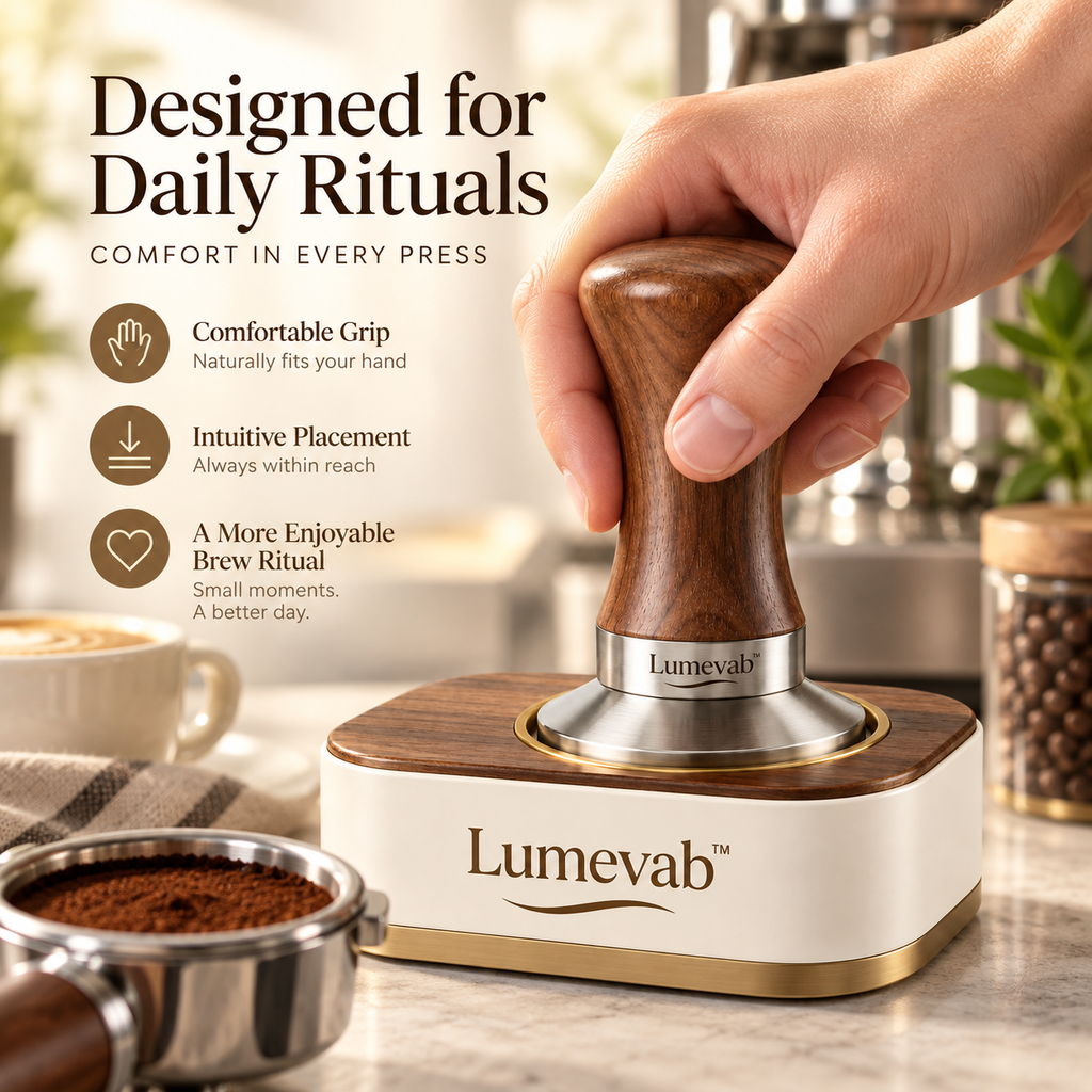 Lumevab™ Wooden Base Coffee Tamper