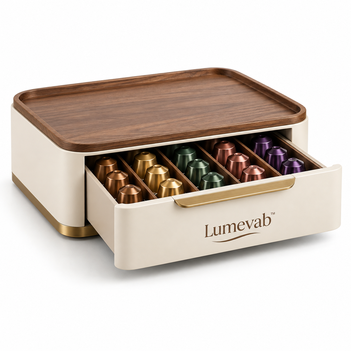 Lumevab™ Modular Coffee Capsule Storage Drawer